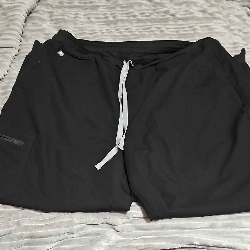 FIGS BLACK JOGGER SCRUB PANTS XXL
